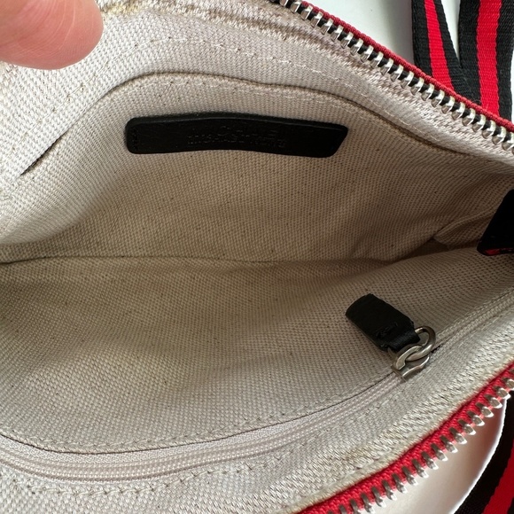 Michael Kors Red Nylon Twistlock / Zip Wristlet Crossbody Bag Small - Picture 9 of 11